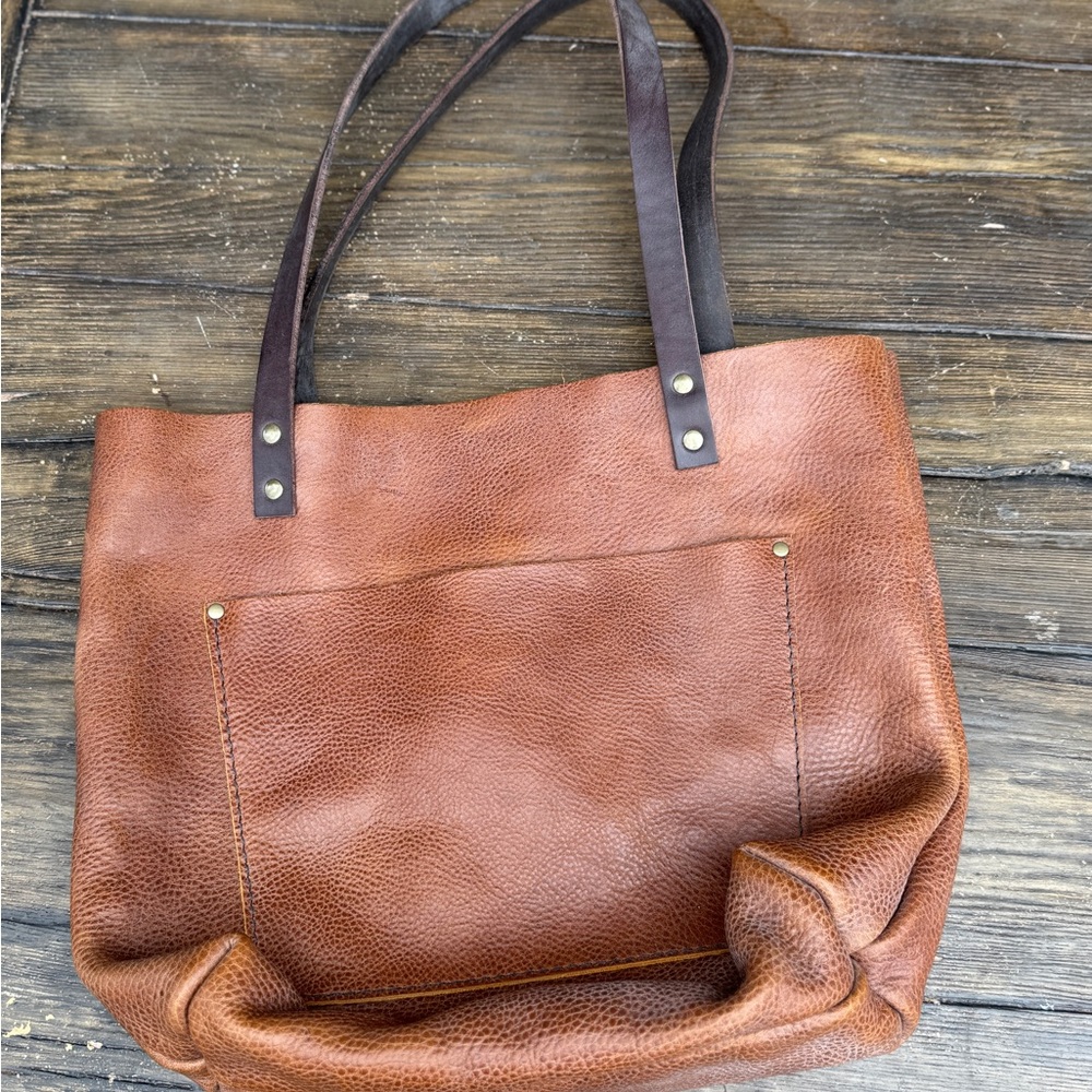 Brown Leather Tote Bag